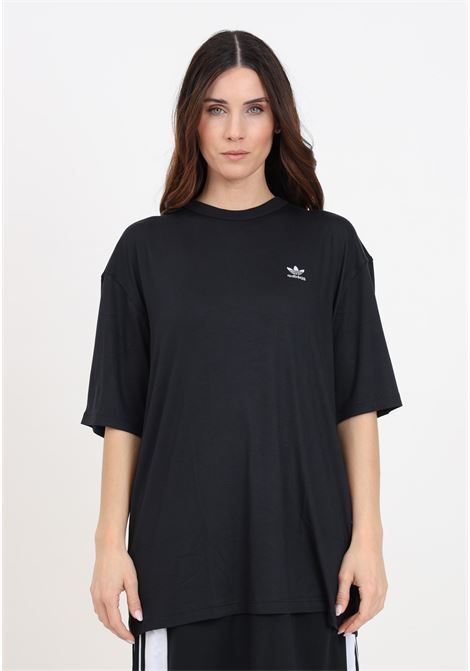 Women's black trefoil tee t-shirt ADIDAS ORIGINALS | IU2408.